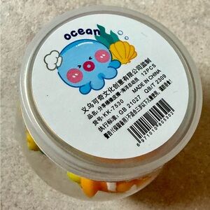 NWT Bundle of more than ten tiny erasers ocean theme
